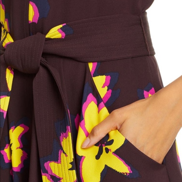 A.L.C
Stella Floral Silk 3/4-sleeve Short Dress - Picture 4 of 11